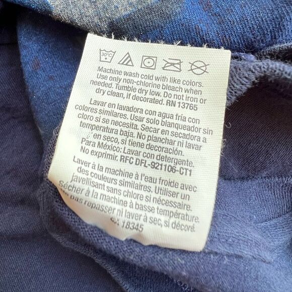 Vintage Bald Eagle USA 100% Navy Cotton Graphic Tee Mens Size XL - Picture 5 of 12